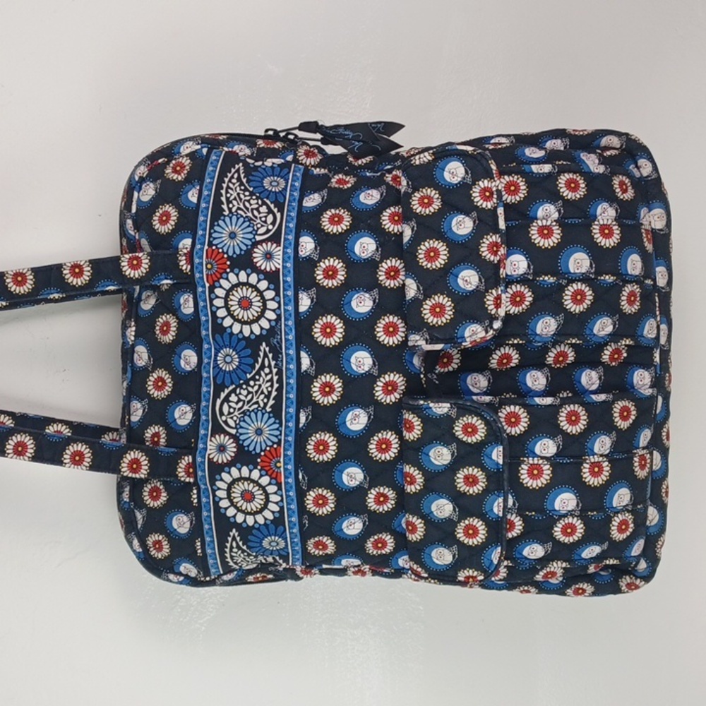 Vera Bradley Night Owl Extra Large Floral Paisly Shoulder Bag Tote 12" X 14" - Picture 12 of 16